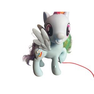 My Little Pony Rainbow Dash Sings w/ Microphone 8.5” Tall‎ Blue Works